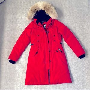 Canada Goose Women’s Kensington Parka, Red, XS